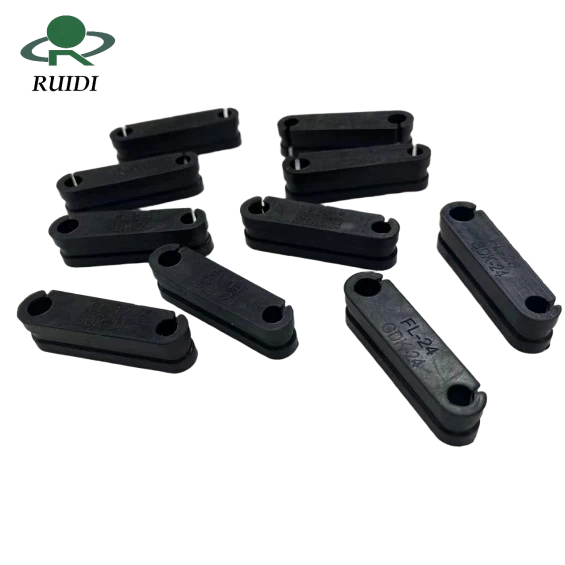 Componente De Borracha Com Dois Furos